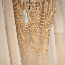 Charger l&#39;image dans la galerie, Grande suspension en perles beige